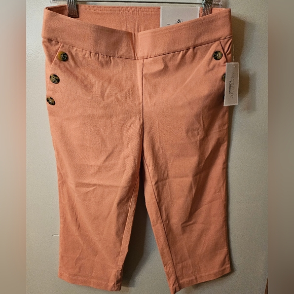 Christopher & Banks Comfort Stretch Slimming Crop Capri Pants Size 6 NWT - Picture 1 of 11